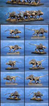 Skaven Wolf Rats by lono