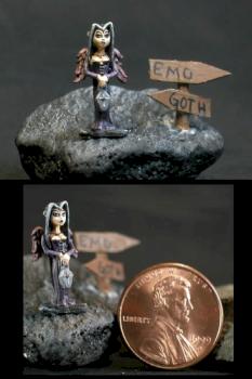 Goth Chick by ipaintminis