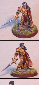 Reaper Ulern Anti Paladin on sculpetd base by James by Wappellious