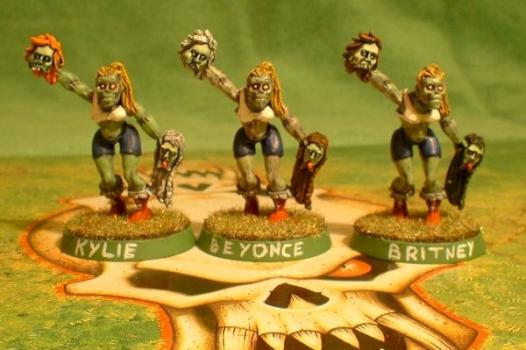 Blood Bowl Necromantic Cheerleaders by Howlinggriffon