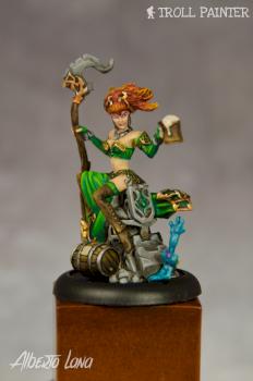 Druid Gone Wilder, exclusive Orboros miniature from Hordes by TrollPainter