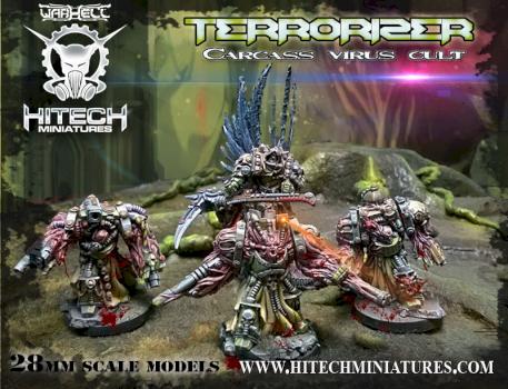 Mortimer with terrorizers retinue by hitechminiatures2