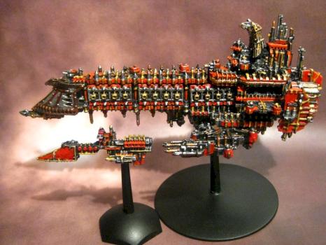 Battlefleet Gothic Battleship by leaxe