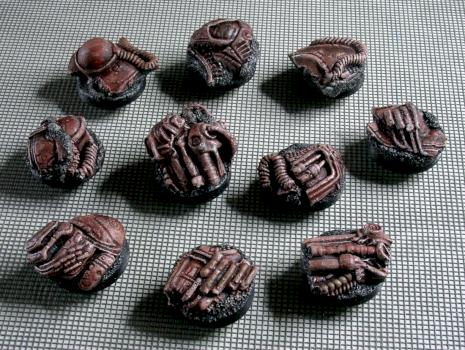 25mm round bases (Techanicus) by philydorf