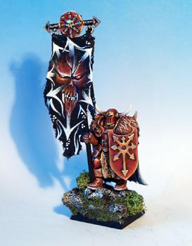 chaos standard bearer by andreamangoni