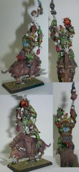 Orc shaman on warboar by ReaperSnake