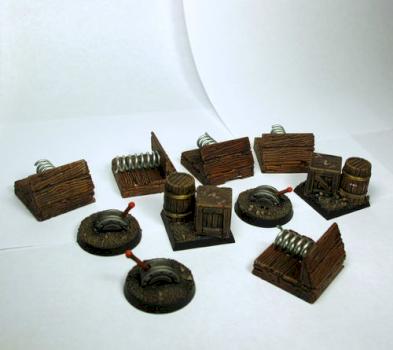 Dungeons and Dragons 28mm Traps and Levers by The_Iron_Painter