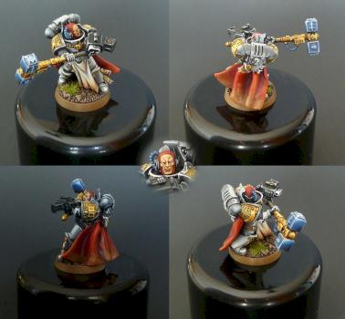 Fifth grey knight of the squad, sergeant with hammer and cape! by Lord Kharsis