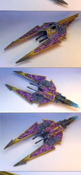 Slaneesh 40K Chaos Hell Talon (pre flying base) by Wappellious