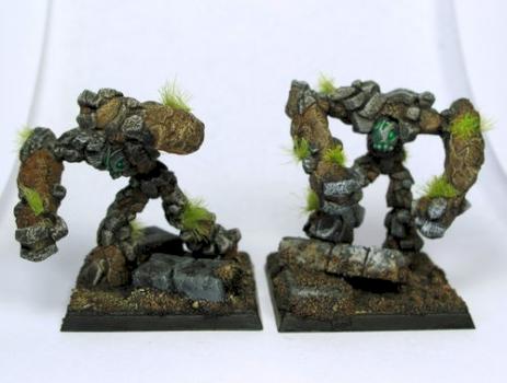 Reaper Miniatures Stone Golem / Earth Elemental x2 by The_Iron_Painter