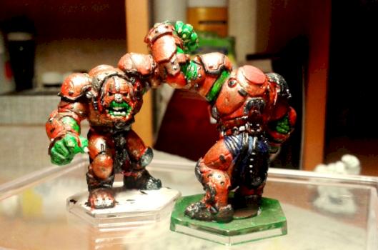 Dreadball orc guards by Dr. Nik