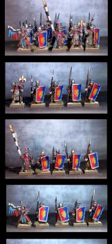 Bretonian battalion foot soldiers by Alexandra