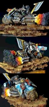 w40k space marine biker by darkeldar70