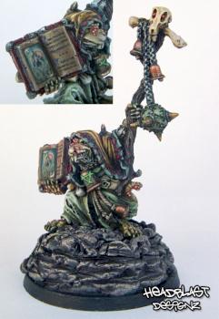 Skrolk - skaven lord of clan Pestilens by Mahon