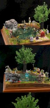 Dark Sword Frogs diorama by SzymonR