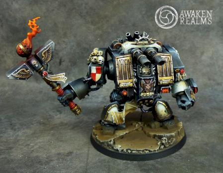 Black Templars Chaplain Dreadnought by Awaken Realms