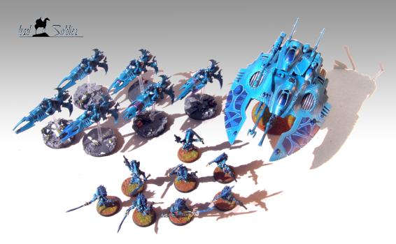 Eldar contingent by Rilian