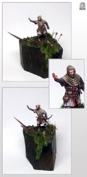 British Longbow man - Salute 2015 miniature by SkelettetS