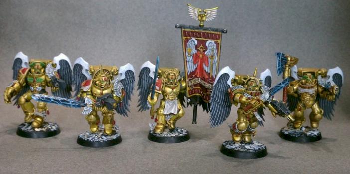 Blood Angels Sanguinary Guard by hakoMike