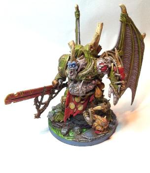 Daemon Prince of Nurgle on a slime base by pitynoman