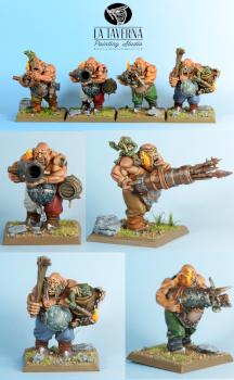 Ogre Kingdoms Leadbelchers - OGORS by Taverna Painting Studio