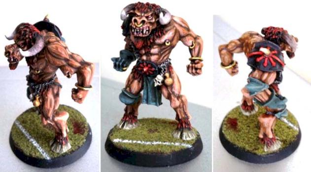 Blood Bowl Minotaur by 4FPM