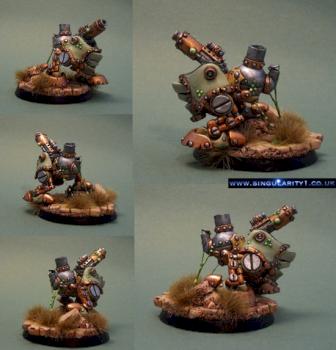 Pestillent Grundback Gunner, Mercenary Rhulic Light Warjack by singularity