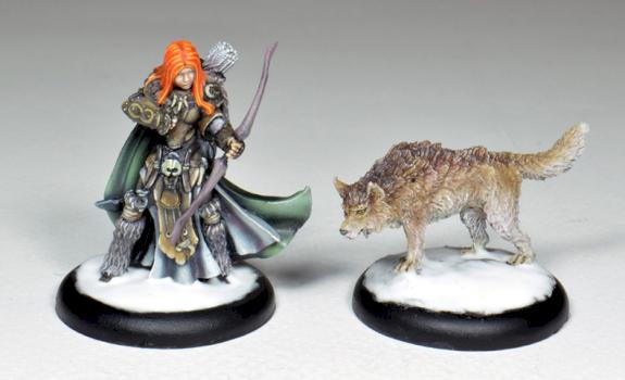 Adowyn and Leryn, Iconic Hunter and Wolf by The Artisan