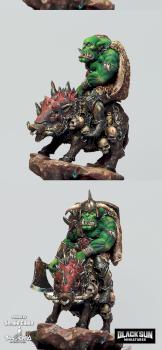 Orc on boar by sergiocalvo