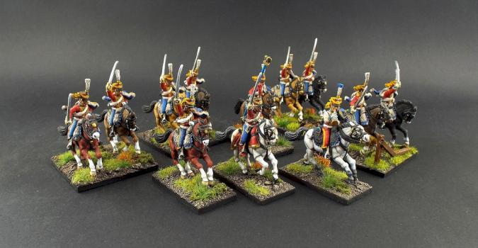 28mm Perry French Hussars 13th Hussar Regiment (Jérôme Napoléon) by avalonindustries2040