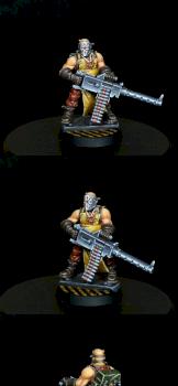 Chaos Cultist with heavy stubber by kameleon