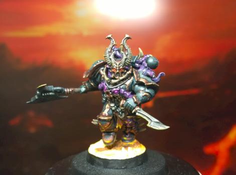 Black Legion Chaos Space Marines Aspiring Champion by Blackmane