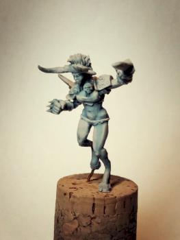 Female Blood Bowl Minotaur by chaos spawn