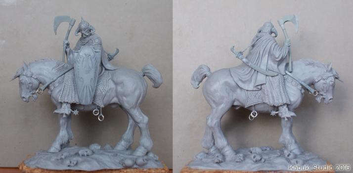 Death Dealer by Frank Frazetta original sculpture by KABUKI MODELS