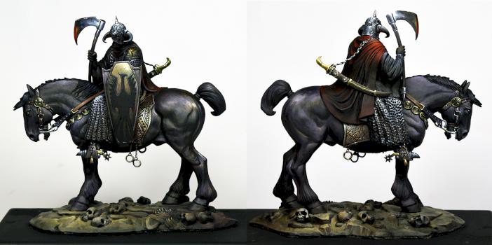 Death Dealer on steed by Frank Frazetta by KABUKI MODELS