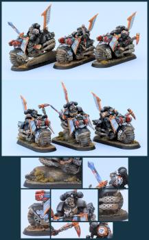 Dark Angels 3 Ravenwing Black Knights Squad by lono