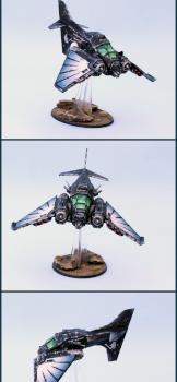 Dark Angels Ravenwing Nephilim Jetfighter number 2 by lono