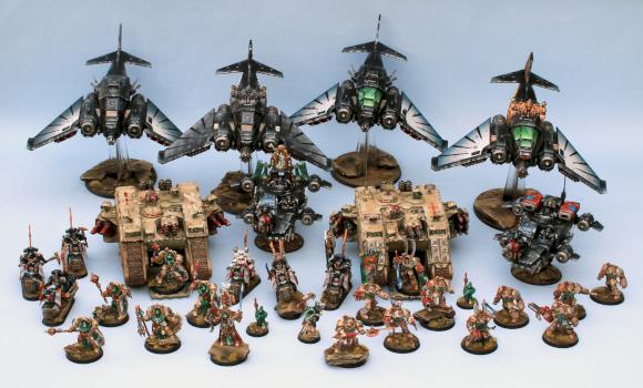 Dark Angels force - 2 weeks of crazy painting by lono