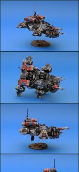 Dark Angels Ravenwing Land Speeder Vengeance by lono