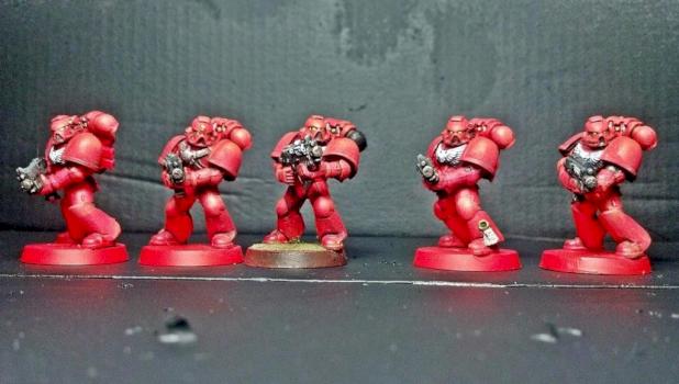 WIP = Blood Angel Space Marines by Volatyle