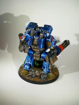 Crimson fists Relic Contemptor Dreadnought by PowerhouseMiniatures