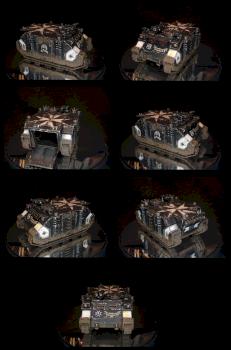 Black templars rhino APC by MrDracorus