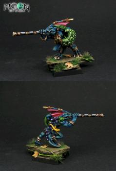 Lizardmen Skink Chief with Blowpipe by -Marta-