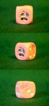 My Own Monster Dice - The Victim Dice by smilie23