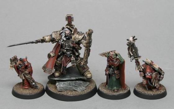 Forge World Inquisitor Rex and retinue by GriffinPainting