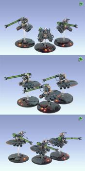 Necron Heavy Destroyer Unit by leprechaun studio