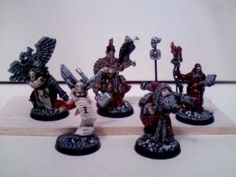 Grand Inquisitor and retinue of the Grail Knights by KLK