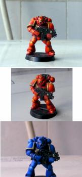 space marine-my first attempt at painting by juphro