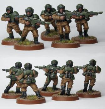 Imperial Guard Cadian Troops by IvanRosski