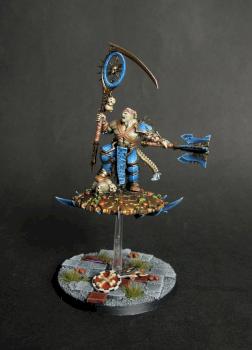 Chaos Sorcerer on Tzeentch Disc by siny lemur